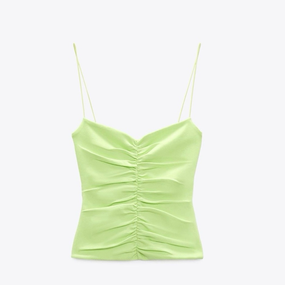 Green Strappy Zara top